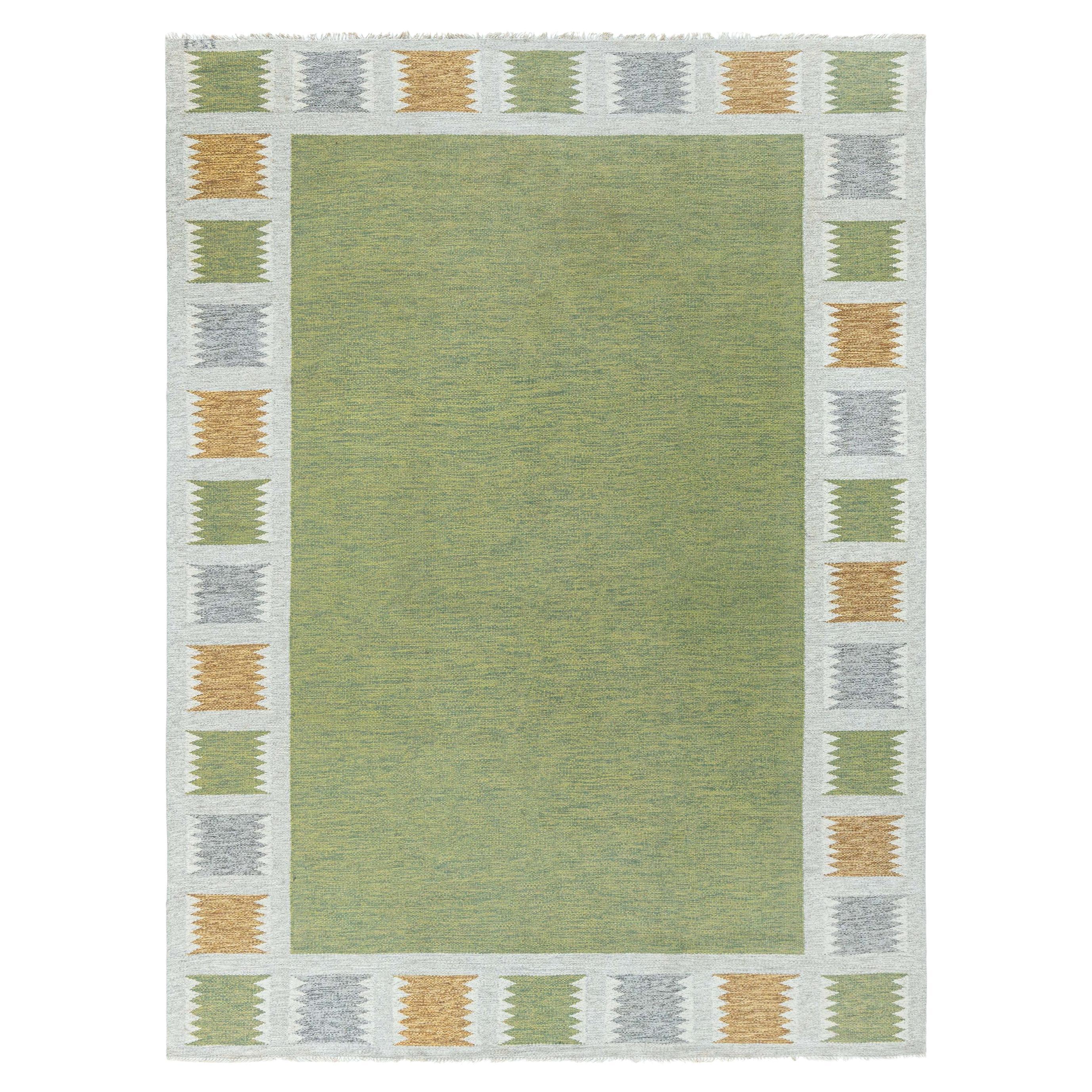 Tappeto Doris Leslie Blau Vintage Swedish Flat Weave di Bitte Ahlgren