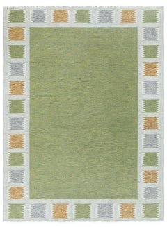 Doris Leslie Blau Vintage Swedish Flat Weave Rug by Bitte Ahlgren