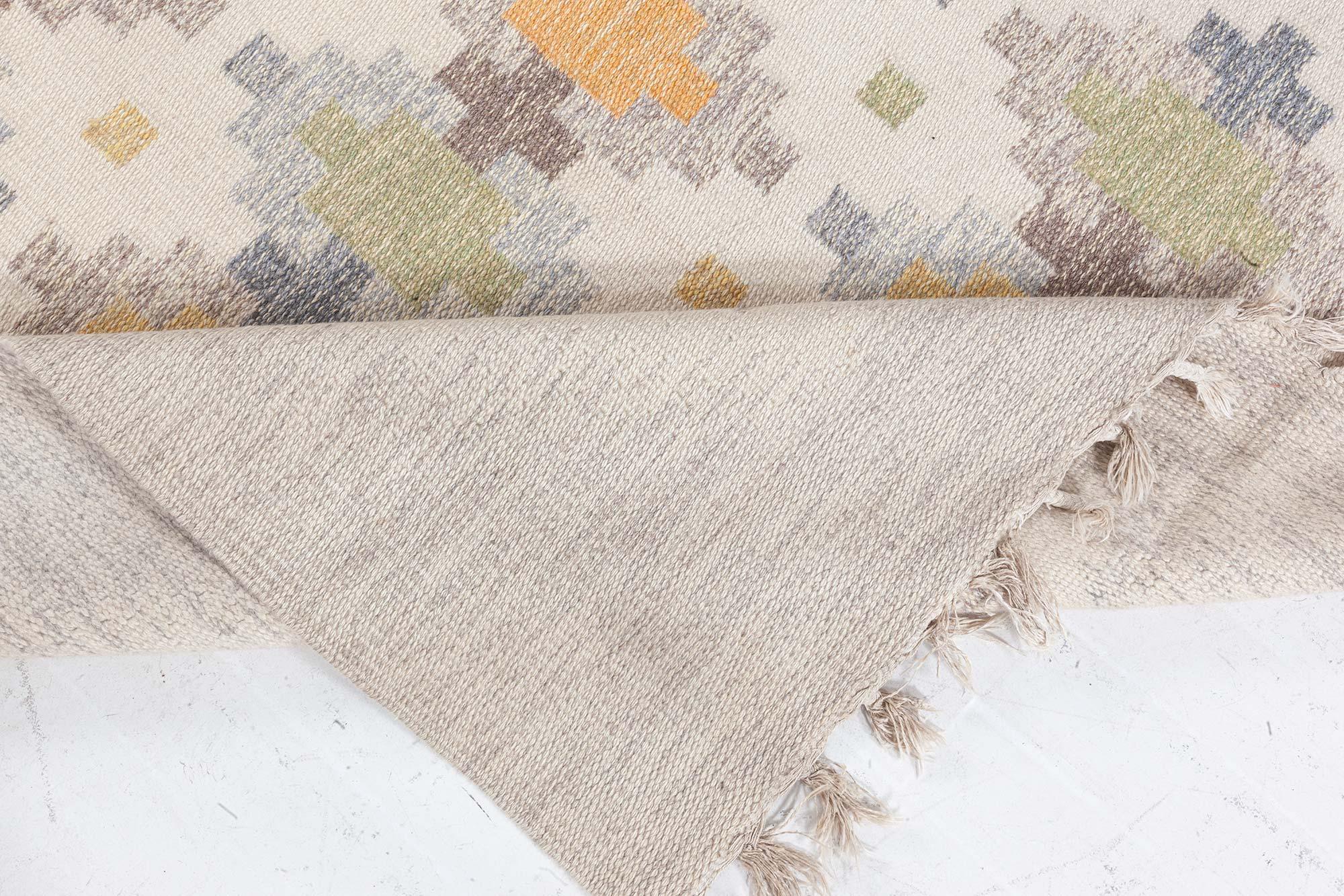 Alfombra sueca de tejido plano Doris Leslie Blau Vintage de Erik Lundberg Lana en venta