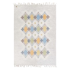 Doris Leslie Blau Vintage Swedish Flat Weave Rug by Erik Lundberg