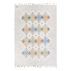 Doris Leslie Blau Vintage Swedish Flat Weave Rug by Erik Lundberg
