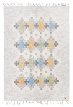 Doris Leslie Blau Vintage Swedish Flat Weave Rug by Erik Lundberg