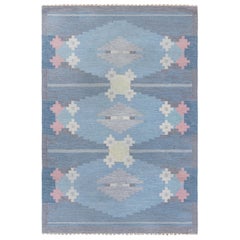 Doris Leslie Blau Vintage Swedish Flat-Weave Rug by Ingegerd Silow