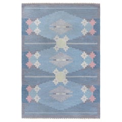 Tappeto Doris Leslie Blau Vintage a trama piatta svedese di Ingegerd Silow