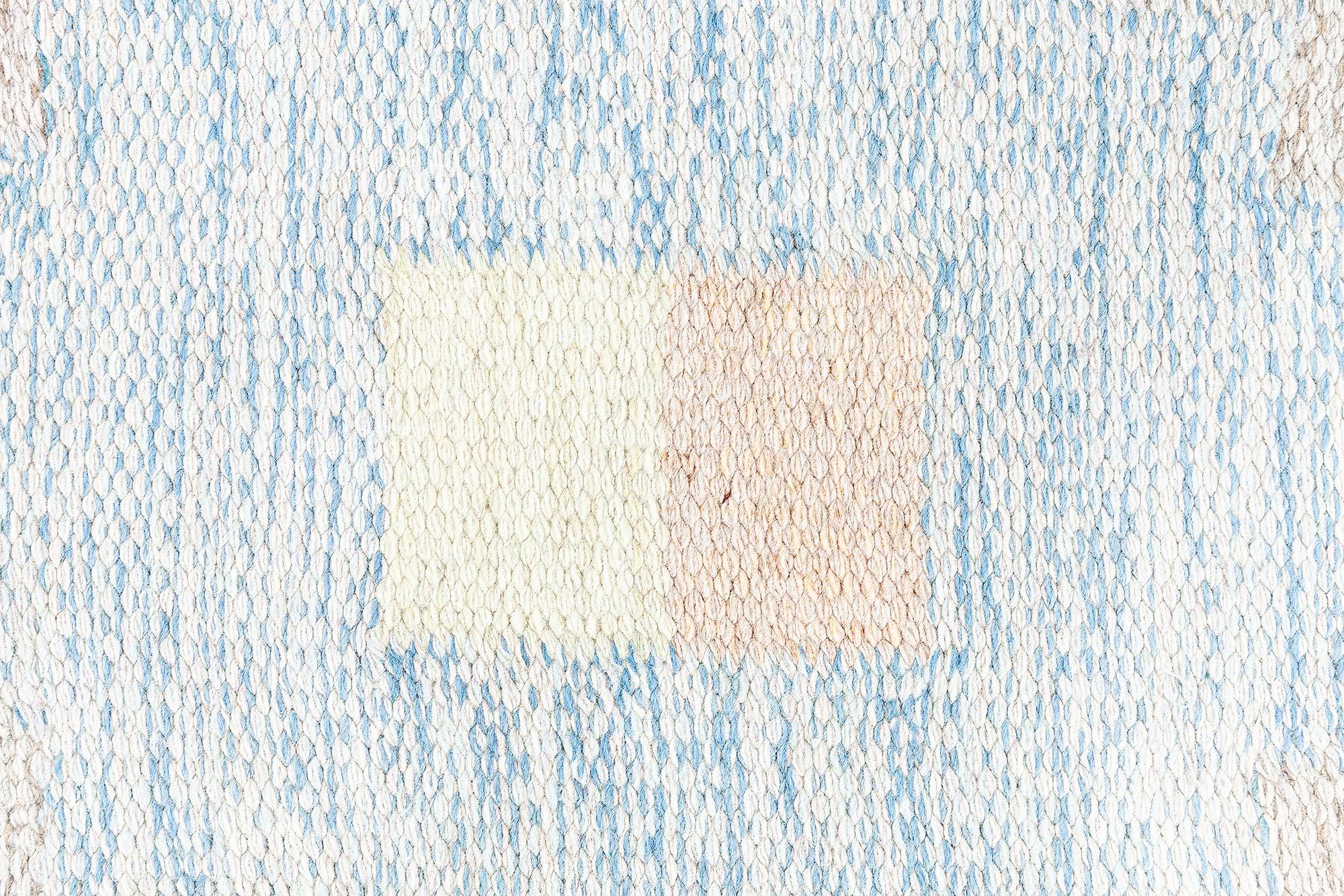Mid-Century moderno Tappeto Doris Leslie Blau Vintage a trama piatta svedese di Kerstin Persson in vendita