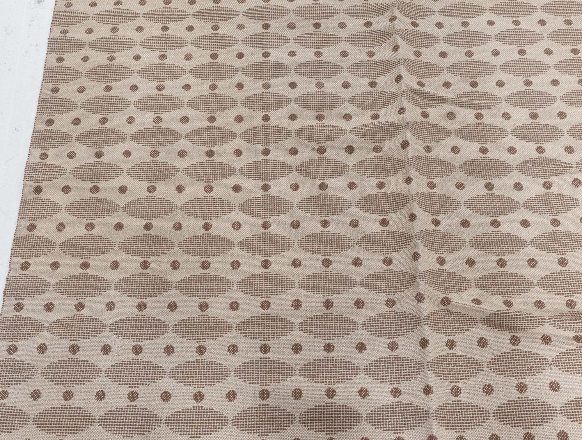 Hand-Woven Doris Leslie Blau Vintage Swedish Flat-Weave Rug For Sale