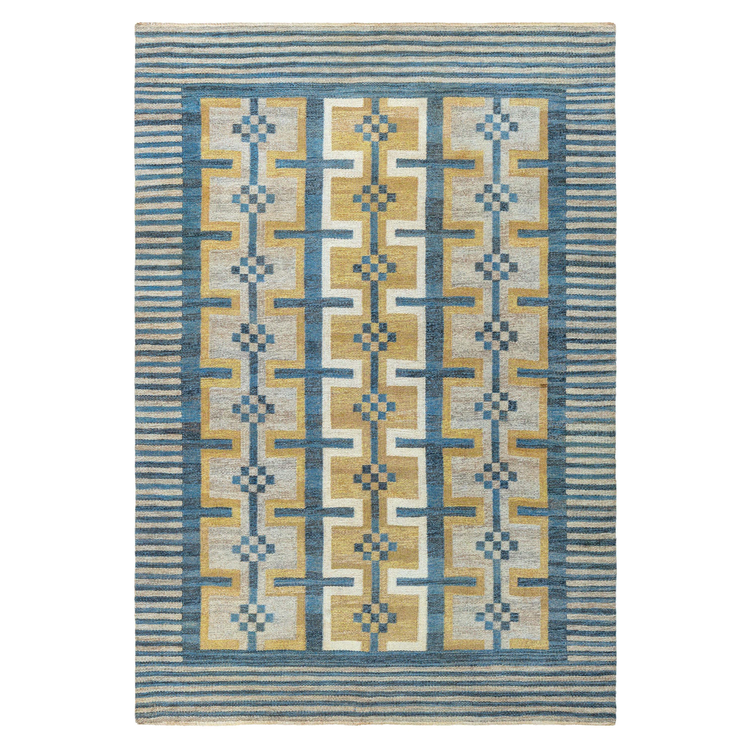 Tappeto Doris Leslie Blau Vintage a trama piatta svedese