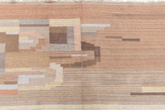 Doris Leslie Blau Vintage Swedish Flat-Weave Rug in Earth Tones