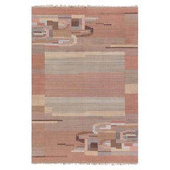 Doris Leslie Blau Vintage Swedish Flat-Weave Rug in Earth Tones