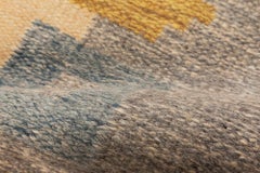 Doris Leslie Blau Vintage Swedish Flat-Weave Rug Signed 'JR'