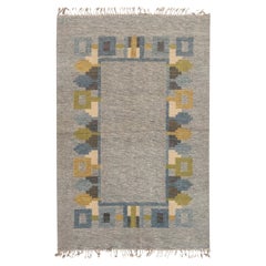 Doris Leslie Blau Vintage Swedish Flat-Weave Rug Signed 
JR
