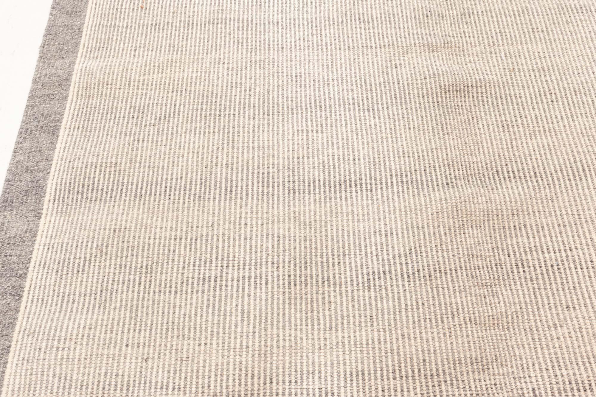 Scandinavian Doris Leslie Blau Vintage Swedish Flat Weave Wool Rug For Sale