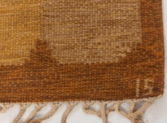 Doris Leslie Blau Vintage Swedish Flat-Weave Wool Rug Signed by Ingegerd Silow