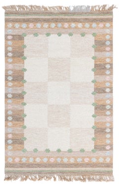 Doris Leslie Blau Vintage Swedish Flat Woven by Agda Osterberg