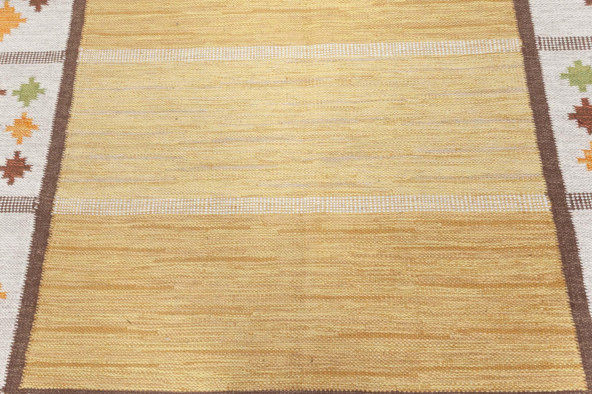 Vintage Swedish Flat Woven by Birgitta Soderkvist
Size: 5'6
