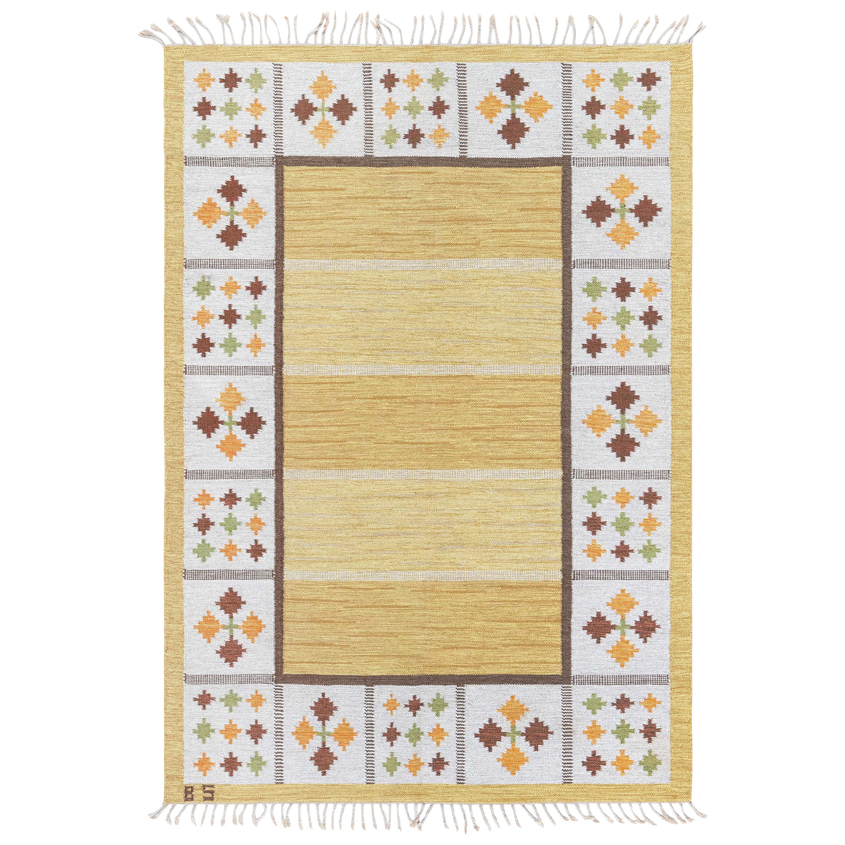 Doris Leslie Blau Vintage Swedish Flat Woven by Birgitta Soderkvist