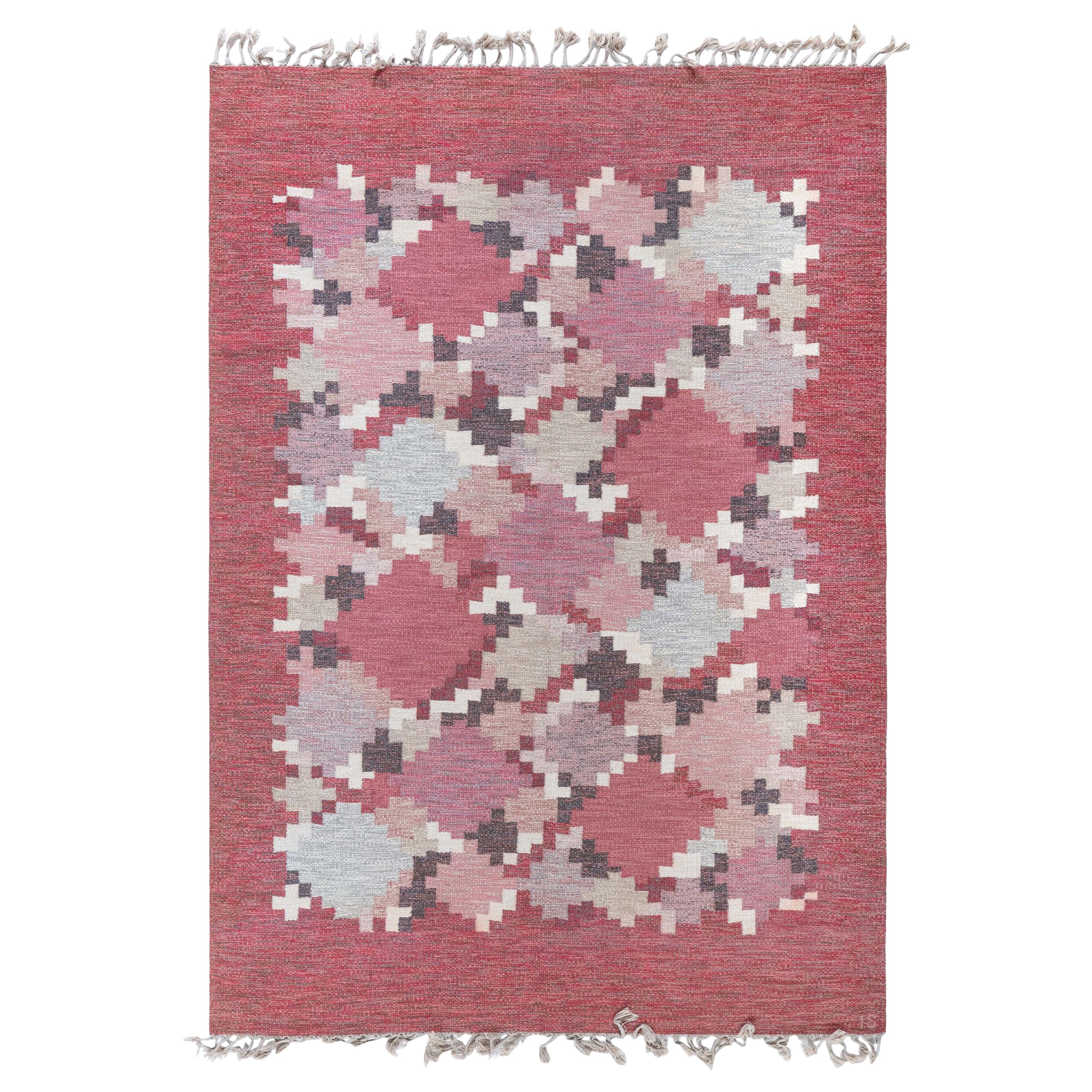 Doris Leslie Blau tissé à plat suédois vintage par Ingegerd Silow en vente