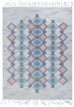 Doris Leslie Blau Vintage Swedish Flat Woven by Judith Johansson