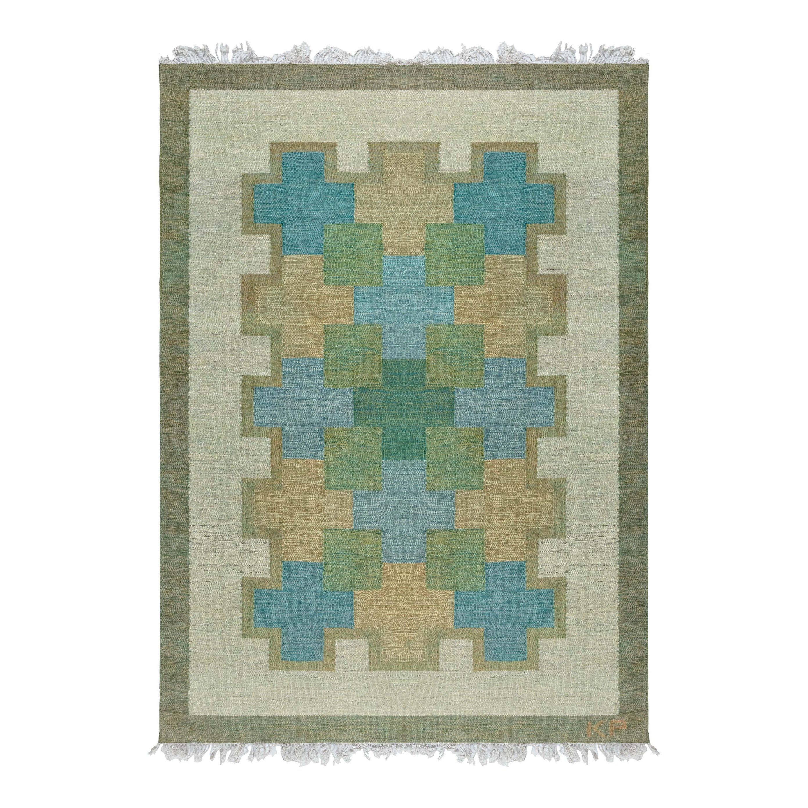 Doris Leslie Blau, piatto svedese vintage intrecciato da Kerstin Persson