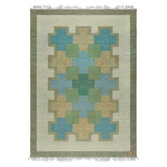 Vintage Swedish Flat Woven by Kerstin Persson