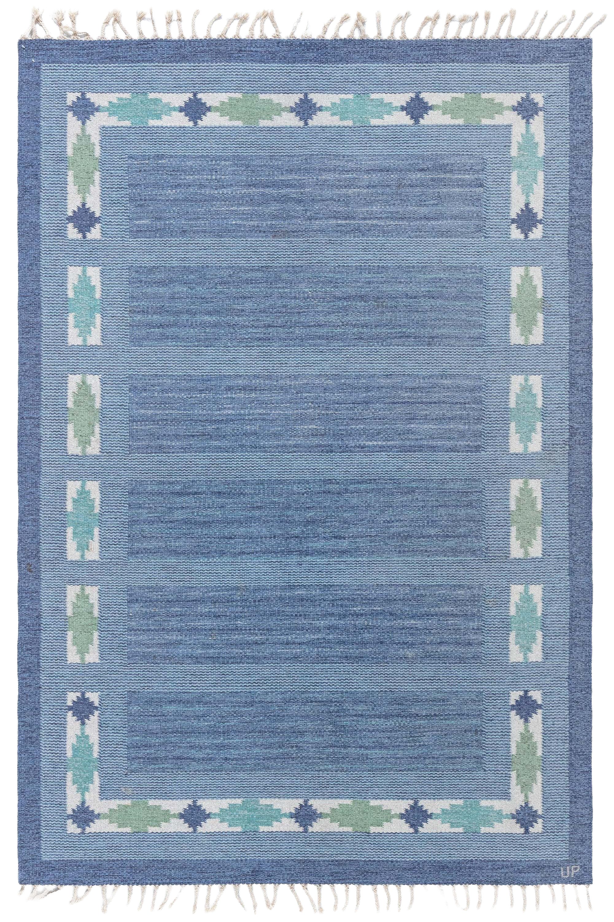 Doris Leslie Blau Vintage Swedish Flat Woven by Ulla Parkdal