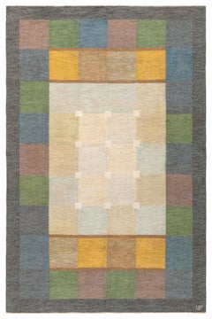 Doris Leslie Blau Vintage Swedish Flat Woven by Ulla Parkdal