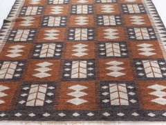 Alfombra sueca de tejido plano Doris Leslie Blau Vintage de Berit Koenig