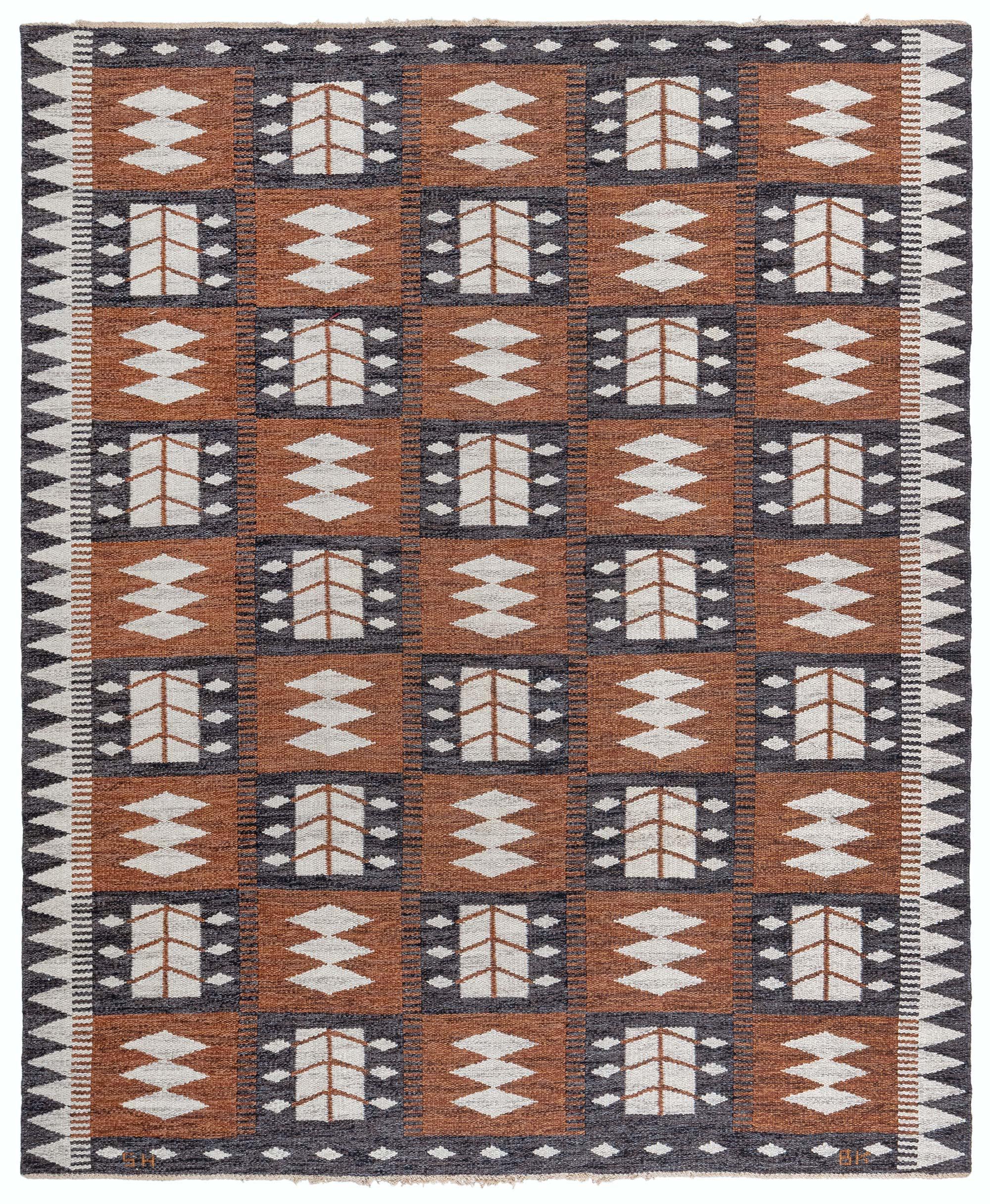 Tappeto Doris Leslie Blau Vintage Swedish Flat Woven di Berit Koenig