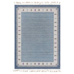 Doris Leslie Blau Vintage Swedish Flat Woven Rug by Ingegerd Silow