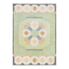 Tapis suédois vintage tissé à plat Doris Leslie Blau par Ingegerd Silow
