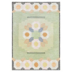 Doris Leslie Blau Vintage Swedish Flat Woven Rug by Ingegerd Silow