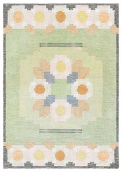 Doris Leslie Blau Vintage Swedish Flat Woven Rug by Ingegerd Silow