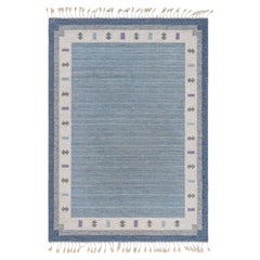 Doris Leslie Blau Vintage Swedish Flat Woven Rug by Ingegerd Silow