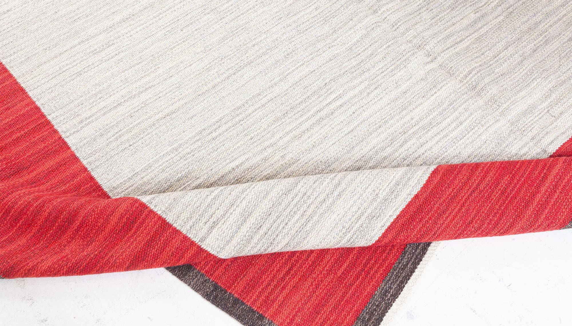 Tappeto svedese vintage a tessitura piatta di Ingrid Dessau
Dimensioni: 7'0