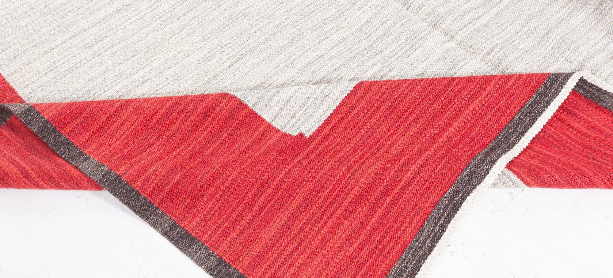 Doris Leslie Blau Alfombra sueca vintage de tejido plano by Ingrid Dessau en Bueno estado para la venta en New York, NY