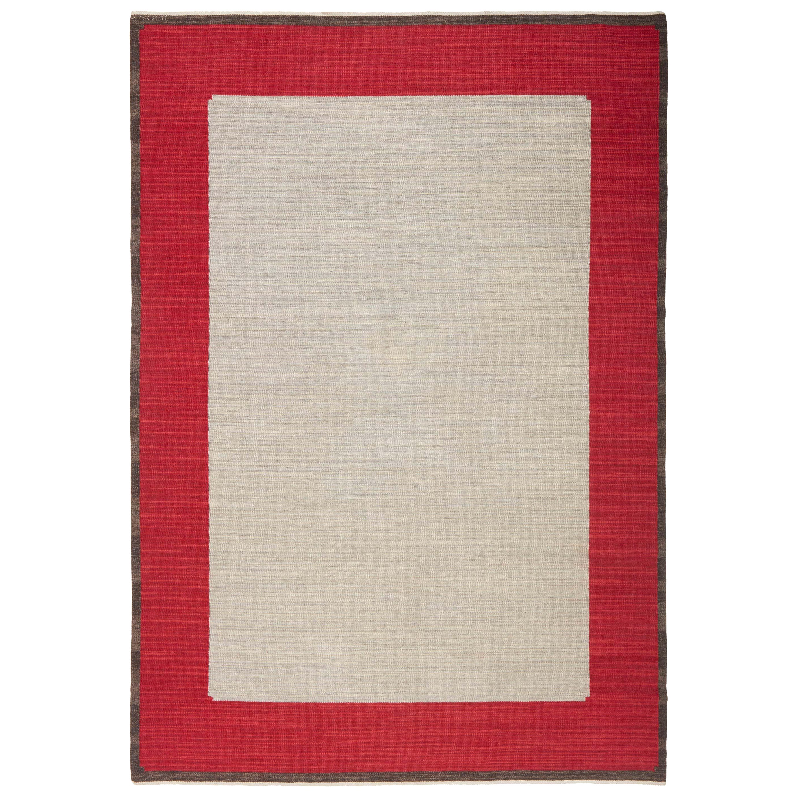 Doris Leslie Blau Vintage Swedish Flat Woven Rug by Ingrid Dessau