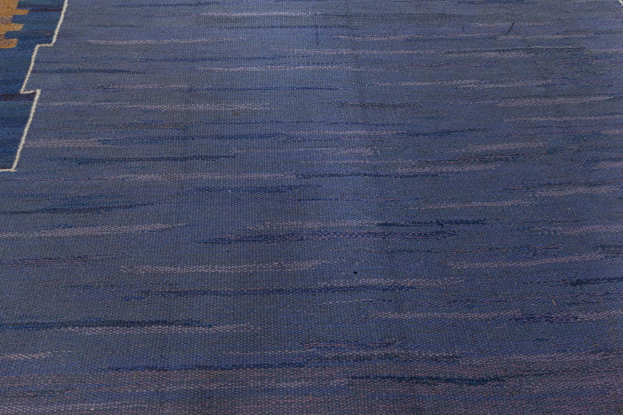 Alfombra sueca vintage de tejido plano de Johanna Bruns Vavskola
Tamaño: 220 × 330 cm (7'3