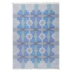 Tapis suédois vintage tissé à plat Doris Leslie Blau par Judith Johansson