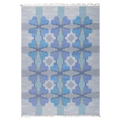 Doris Leslie Blau Vintage Swedish Flat Woven Rug by Judith Johansson