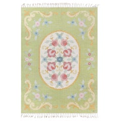 Doris Leslie Blau Vintage Swedish Flat Woven Rug by Rakel Carlander