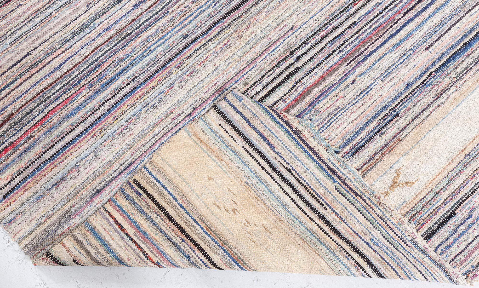 20ième siècle Tapis suédois tissé plat vintage Doris Leslie Blau en vente