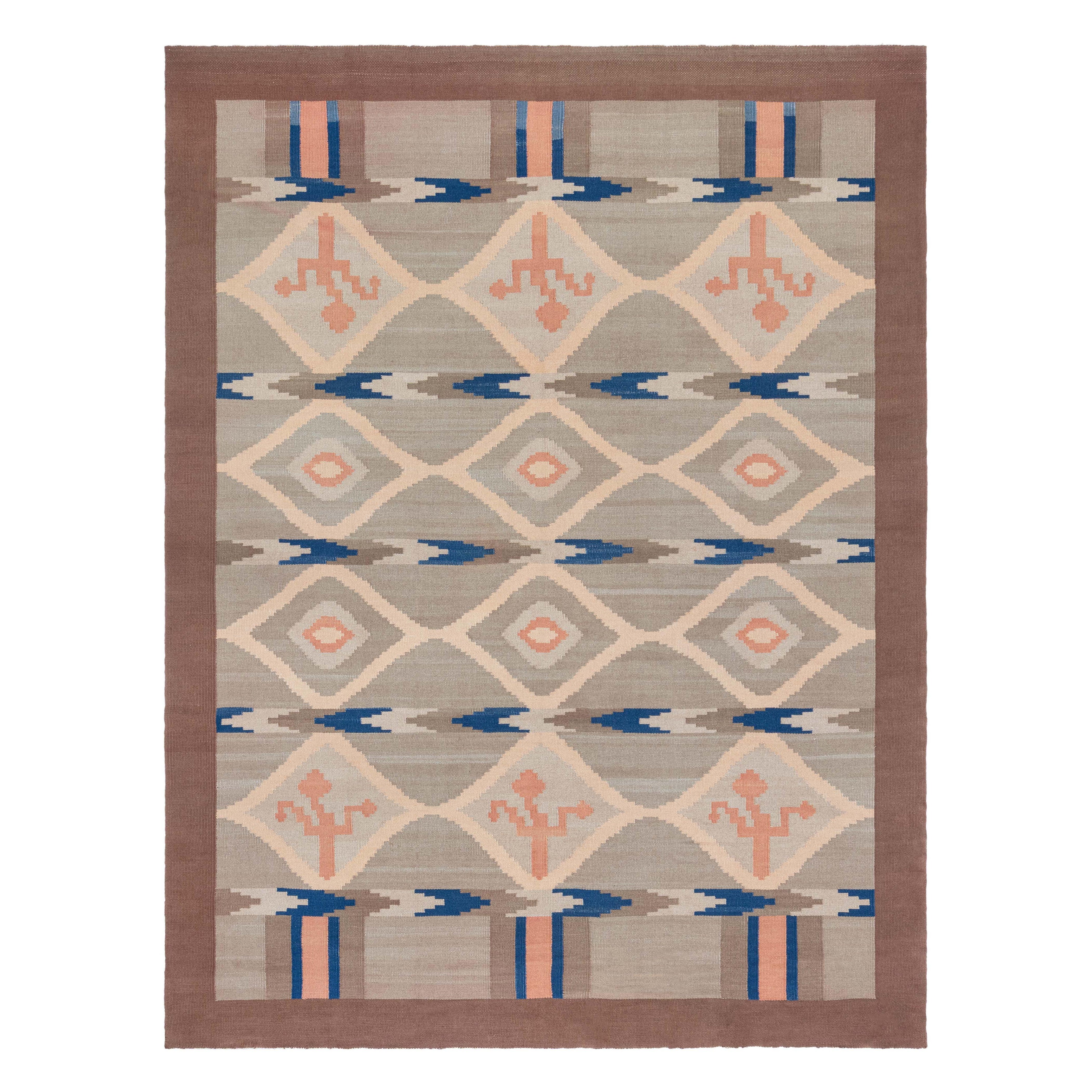 Doris Leslie Blau Vintage Swedish Flat Woven Rug