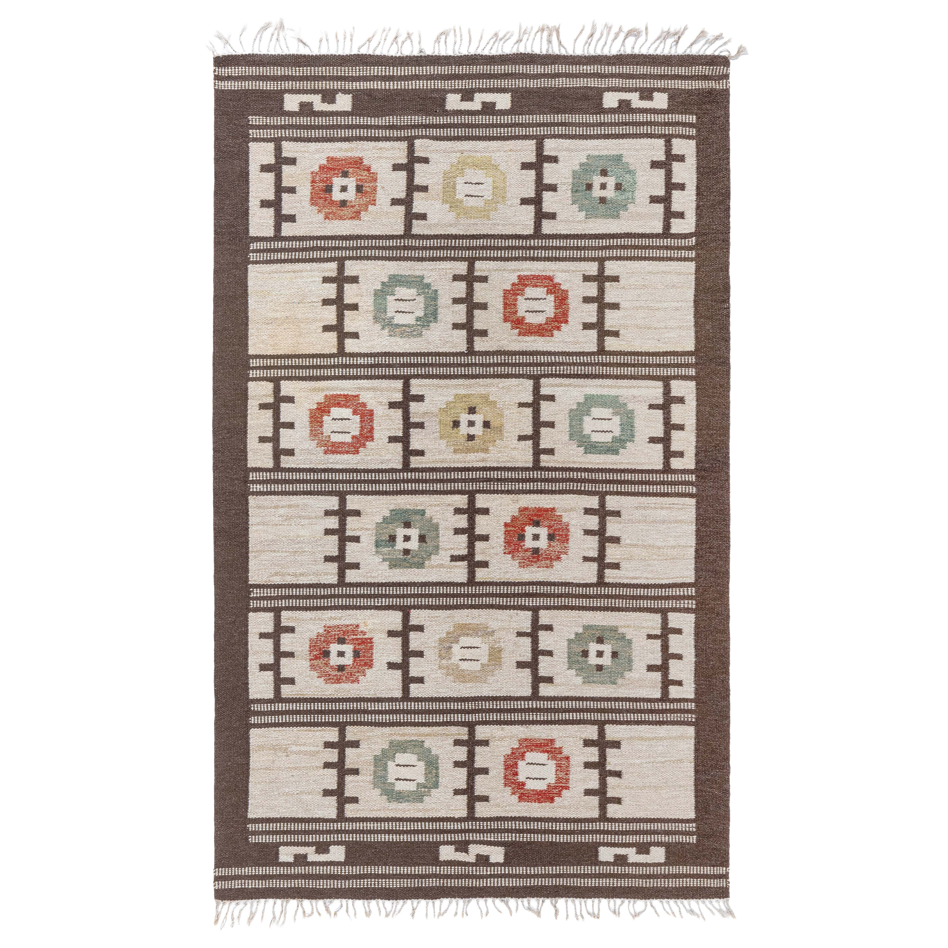 Tappeto Doris Leslie Blau Vintage a tessitura piatta svedese