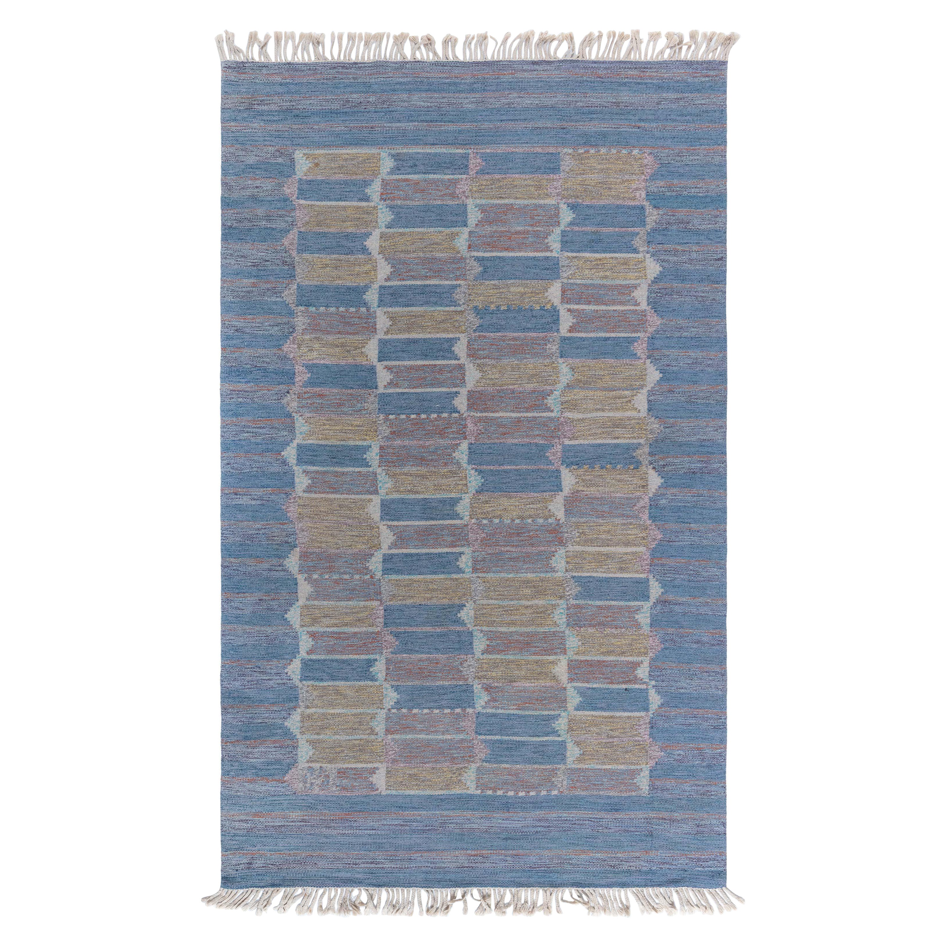 Doris Leslie Blau Vintage Swedish Flat Woven Rug