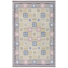 Doris Leslie Blau Vintage Swedish Flat Woven Rug