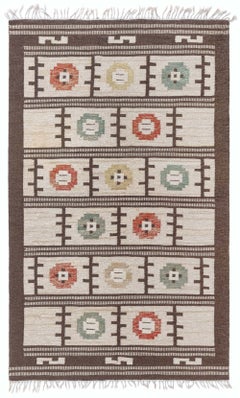 Doris Leslie Blau Vintage Swedish Flat Woven Rug