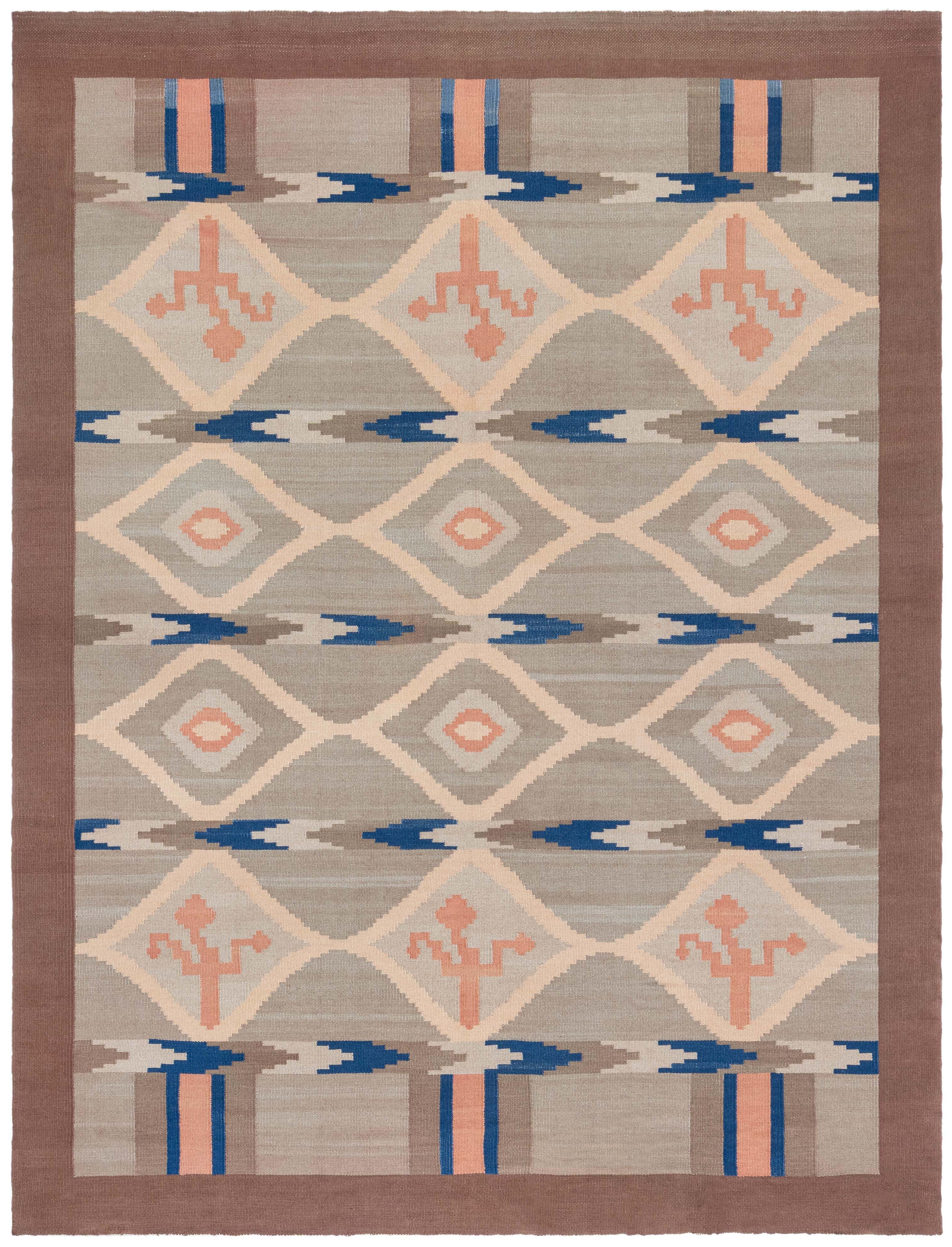 Doris Leslie Blau Vintage Swedish Flat Woven Rug