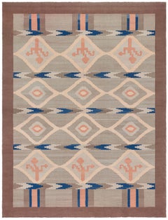 Doris Leslie Blau Vintage Swedish Flat Woven Rug