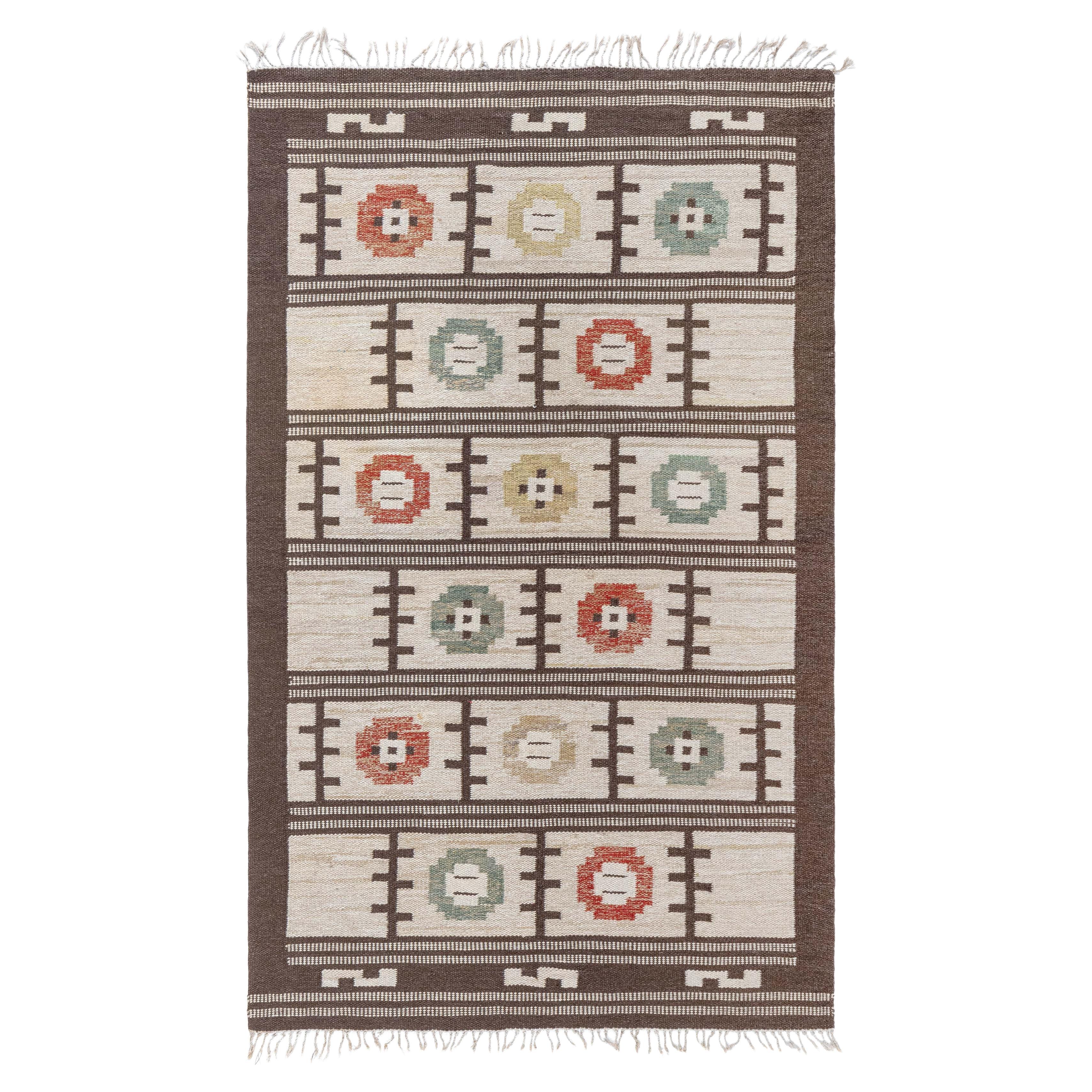 Doris Leslie Blau Vintage Swedish Flat Woven Rug