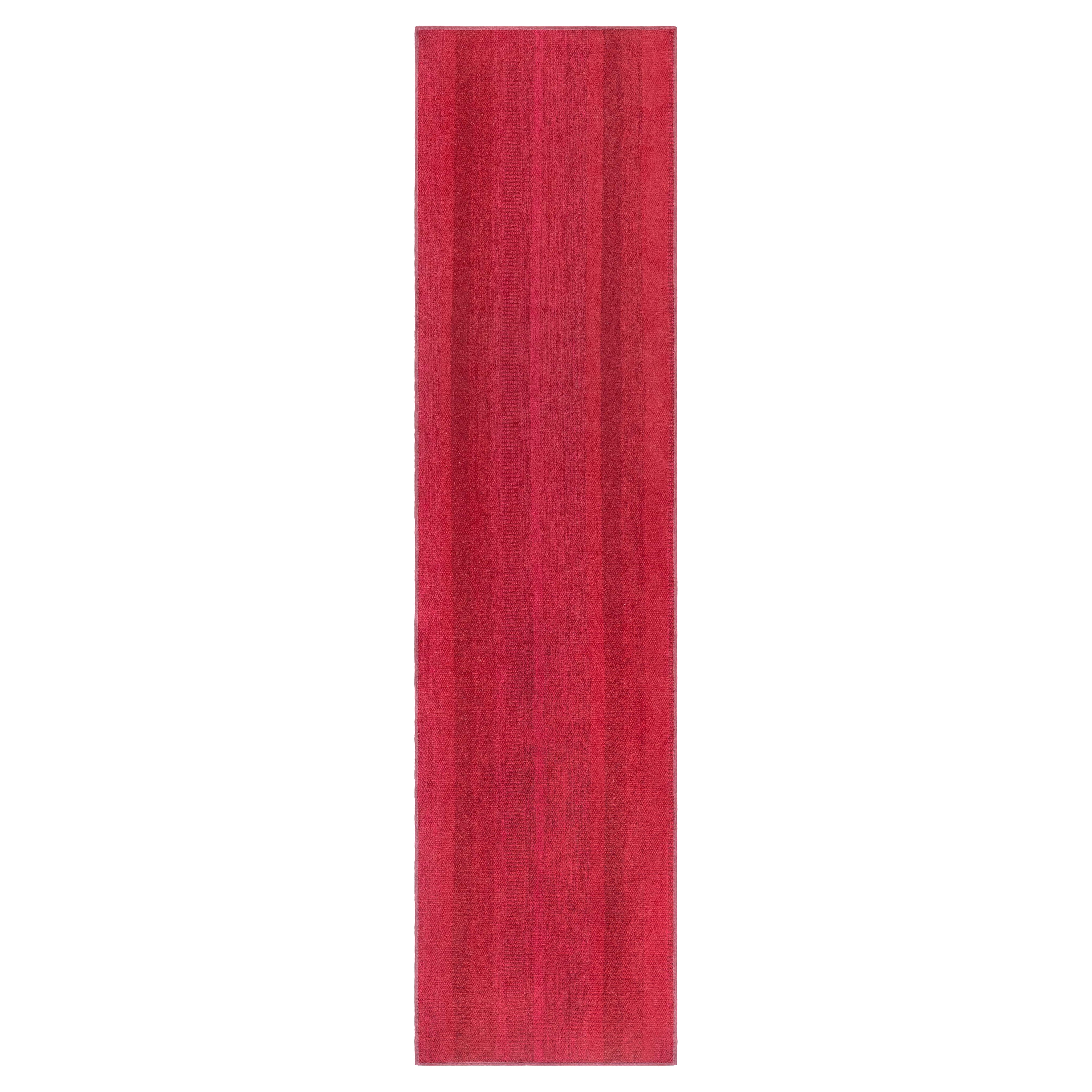 Doris Leslie Blau Traves de Mesa Vintage Fragmento Sueco en Tonos Rojos en venta